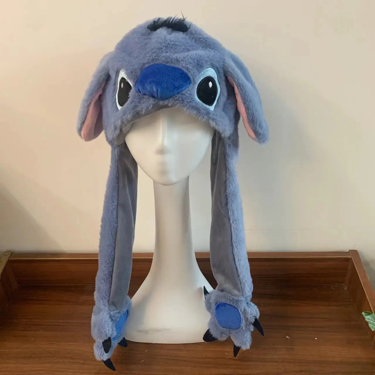 Disney Stitch Anime Hat Stitch Moving Ears Shake Plush Hat Kawaii stitch  Ears Toys Hats for Girls Birthday Christmas Gifts