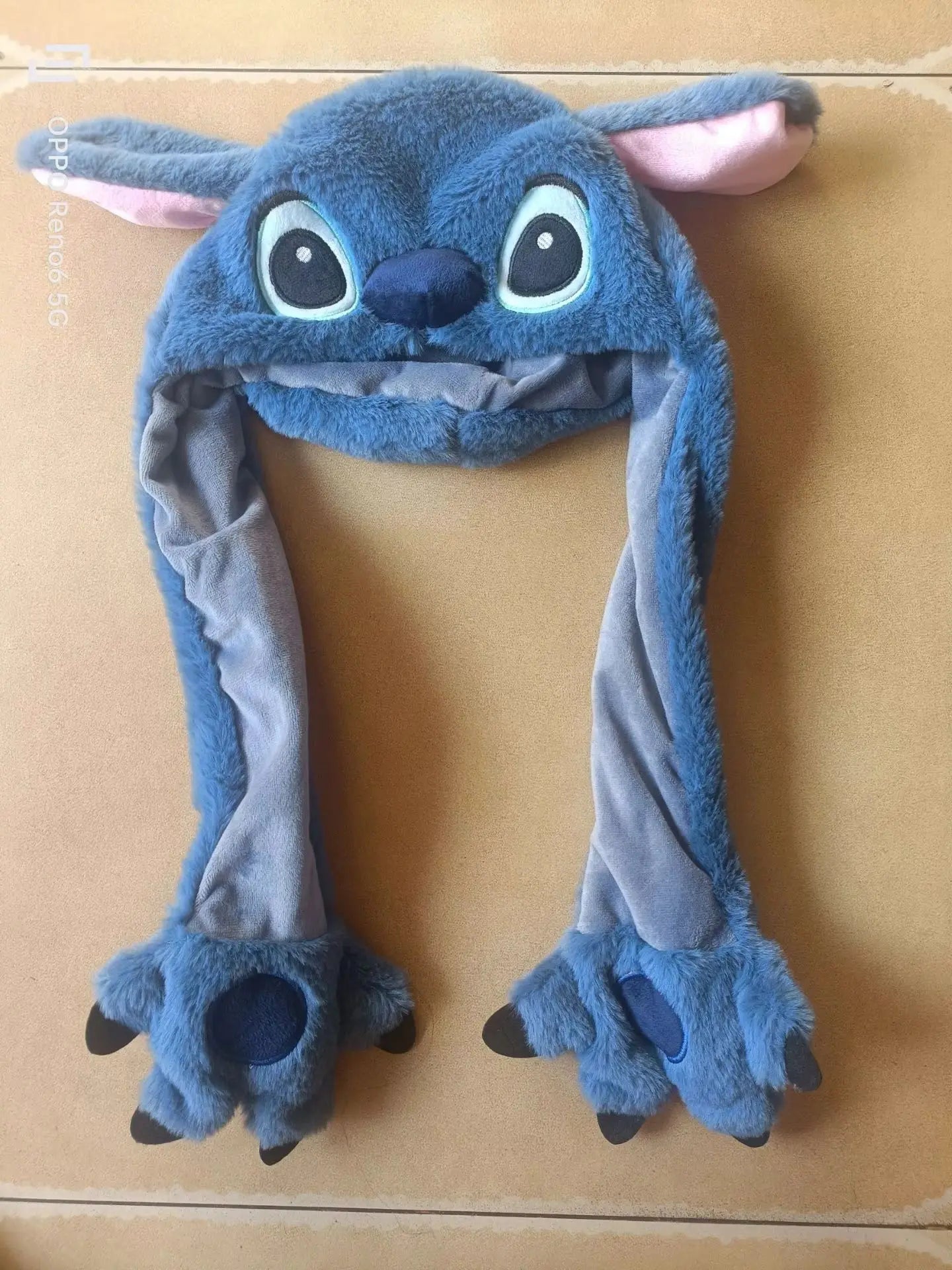 Disney Stitch Anime Hat Stitch Moving Ears Shake Plush Hat Kawaii stitch  Ears Toys Hats for Girls Birthday Christmas Gifts